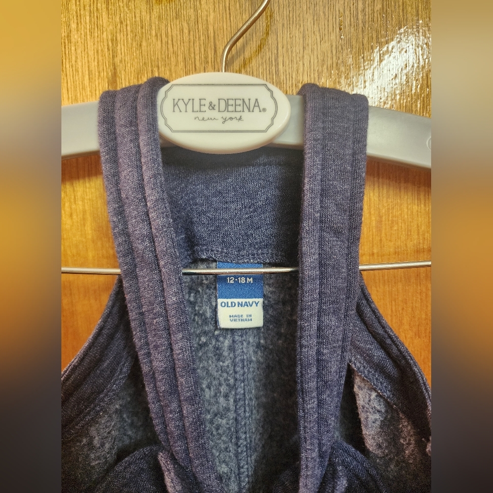 Old Navy Navy Blue Baby Vest ( Only 2 Days Used )